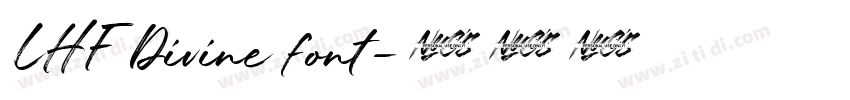 LHF Divine font字体转换